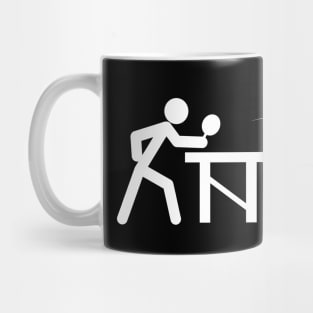 Ping Pong Table Tennis Stick Figures Player Mug